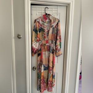 Beulah long dress multi color